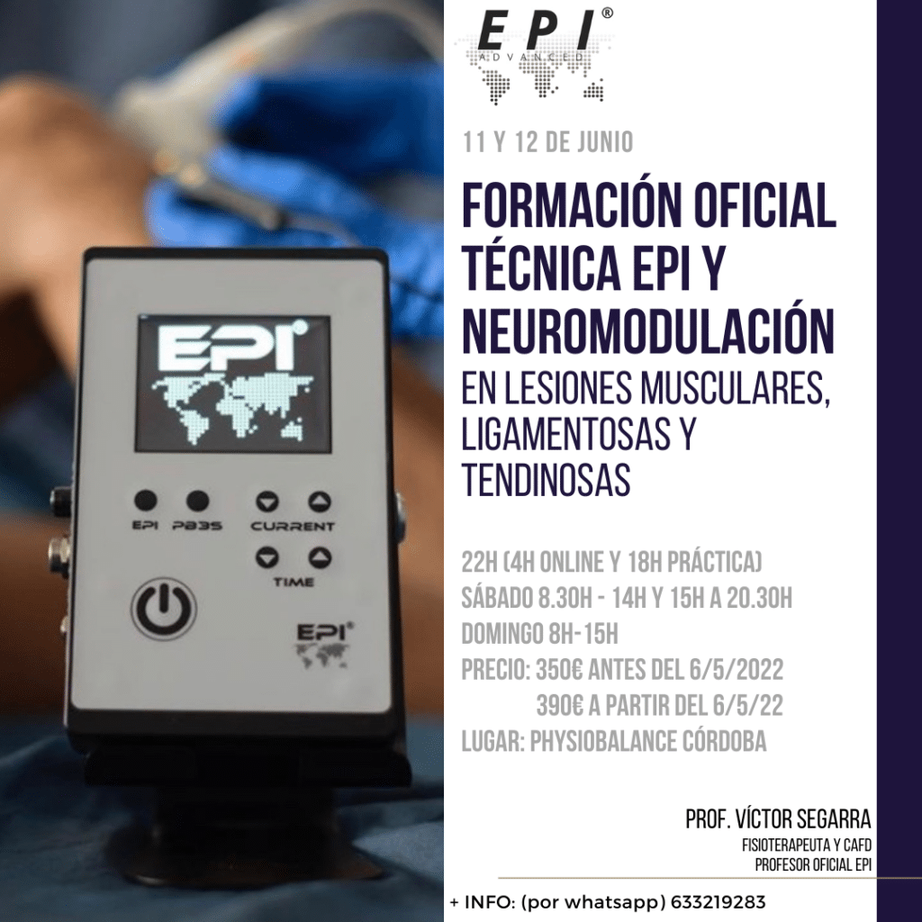 Formación oficial de la Técnica EPI y Neuromodulación